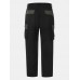 Men Outdoor Contrast Colorblock Multi Pocket Utility Ankle Length Cargo Pants