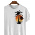 Palm Tree Casual Short Sleeve T-Shirt