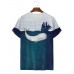 Men's Whale Print Short Sleeve T-Shirt