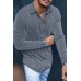 Vertical Pattern Slim-fit Lapel Long-sleeved Shirt