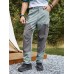 Men Colorblock Pocket Utility Ankle Length Soft Breathable Cargo Pants