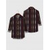 Vintage Mid Century Modern Abstract Pattern Printing Men's Long Sleeve Shirt